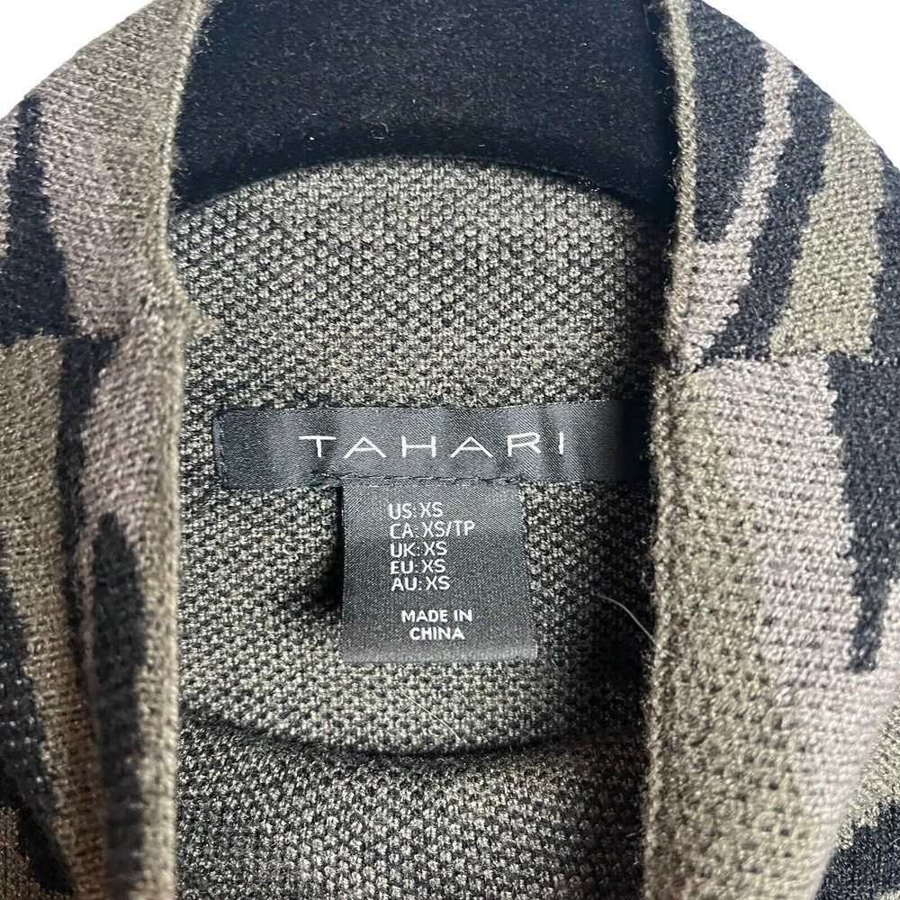 Tahari Camoflauge Mock Neck Long Sleeve Sweater XS - Picture 5 of 6
